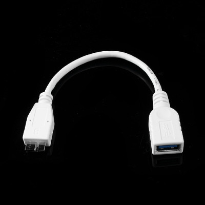 Други USB кабели OTG USB 3.0 кабел За Samsung Galaxy Note 3 N9000 / N9005 / Galaxy S5 G900 бял